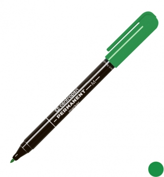 Маркер перманентний 1 мм, конусний письмовий вузол, зелений, Centropen Permanent 2846/04