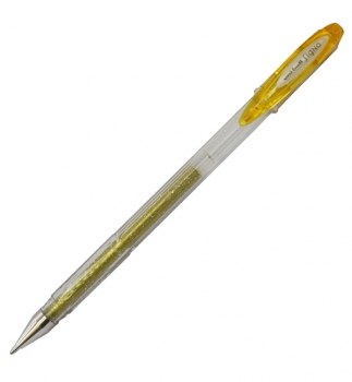 Ручка гелева мерехтливі чорнила UNI Signo SPARKLING (1.0мм) UM-120SP золотий