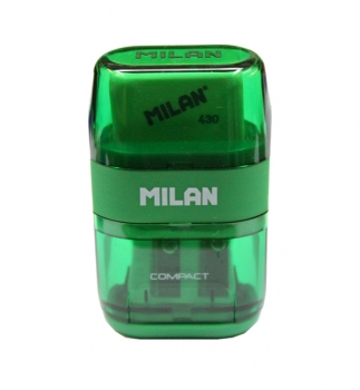 Чинка з ластиком подвійна COMPACT Milan ml.4703116 зелений
