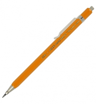 Олівець механічний металевий корпус з чинкою, цанговий 2 мм Koh-i-noor 5201 жовтий