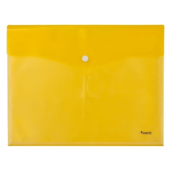 Папка-конверт А4 на кнопці з файлами Axent1423-08-A жовтий