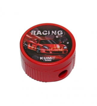 Чинка з контейнером кругла Racing KUM 206K1 червоний