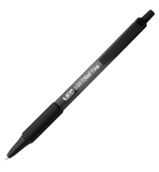Ручка кулькова масляна  BIC Soft Feel Clic Grip 1,0 мм чорний 837397