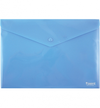 Папка-конверт А4 на кнопці не прозора тонована Axent 1412-22-А синій