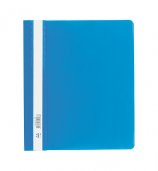 Папка-швидкозшивач пластикова A5 з прозорим верхом, Buromax BM.3312-02 синій
