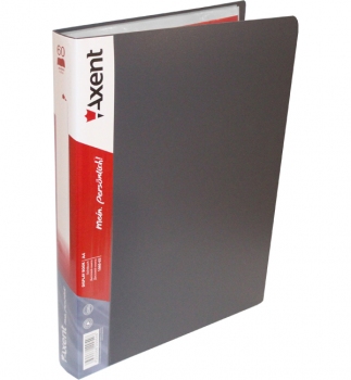 Папка пластикова на 60 файлів, AXENT 1060-03-a сірий
