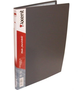 Папка пластикова на 20 файлів, AXENT 1020-03-А сірий