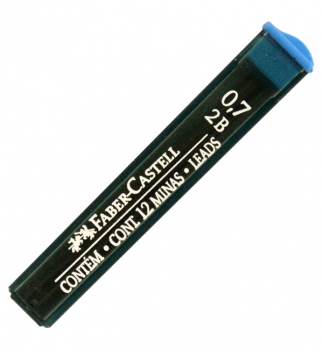 Стрижні для механічного олівця 0,7 мм, 2B (12 штук в упаковці) Faber-Castell OF/9127