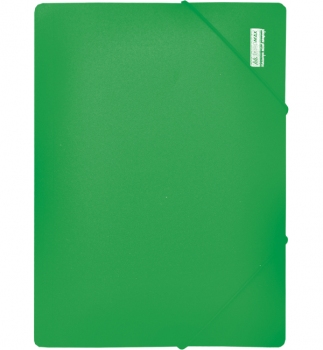 Папка пластикова на резинках А4 непрозора JOBMAX Buromax BM.3911-04 зелений