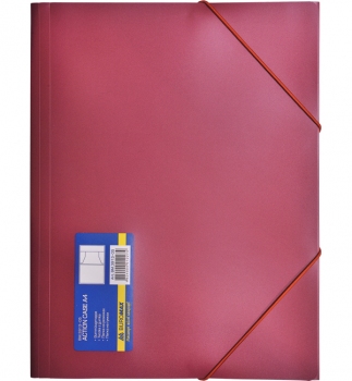 Папка пластикова на резинках А4 непрозора Buromax BM.3913-05 червоний