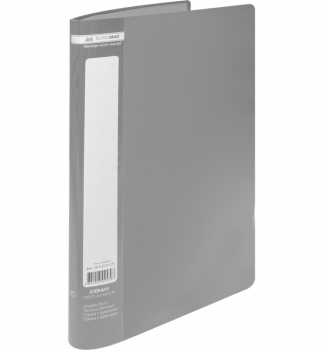 Папка пластикова на 10 файлів А4 JOBMAX  BM.3600-09 сірий