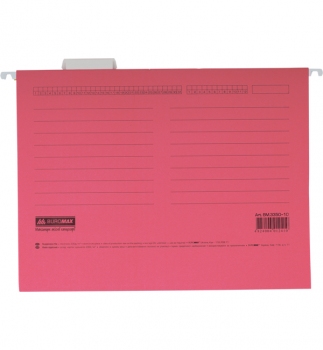 Файл картонний підвісний для картотеки А4 (320 мм х 240 мм) з індексом Buromax BM.3350-10 рожевий