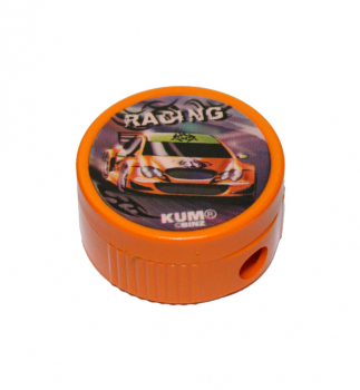 Чинка з контейнером кругла Racing KUM 206K1 помаранчевий