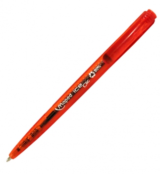 Ручка кулькова автоматична ICE CLIC, 1.0мм, MAPED mp.225336 червоний