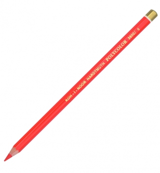 Олівець художній POLYCOLOR vermillion red (алий) KOH-I-NOOR 3800/6
