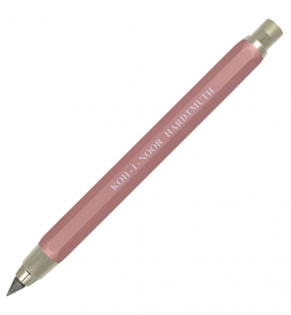Олівець механічний металевий корпус з чинкою цанговий 5,6 мм Koh-i-noor 5340 рожевий