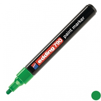 Маркер лаковий 2,0 - 3,0 мм, конусний письмовий вузол, зелений, Edding Paint marker e-790/04