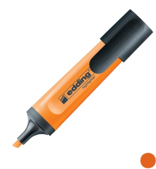 Маркер текстовий Highlighter 2-5 мм клиновидний письмовий вузол Edding e-345/06 помаранчевий