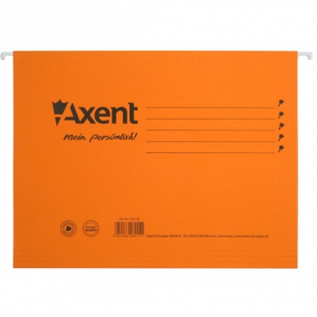 Файл картонний підвісний А4 (315 мм х 240 мм) з індексом Axent 1310-28-A помаранчевий