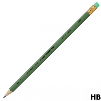 Олівець графітний твердом`який HB з ластиком, Koh-i-noor 1396/2