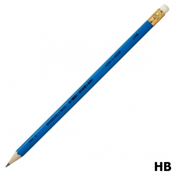 Олівець графітний твердом`який HB з ластиком, Koh-i-noor 1396/1