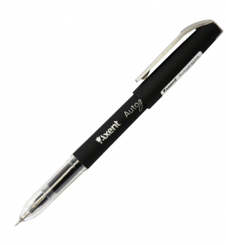Ручка гелева 0,5 мм Autographe Axent  AG1007-A чорний