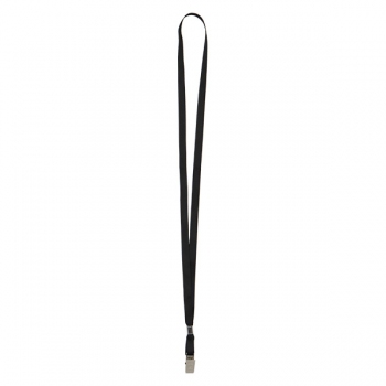 Шнурок для бейджа з металевим карабіном шириною 10 мм, довжиною 450 мм AXENT 4532-01-A чорний