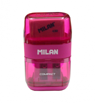 Чинка з ластиком подвійна COMPACT Milan ml.4703116 малиновий