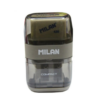 Чинка з ластиком подвійна COMPACT Milan ml.4703116 сірий