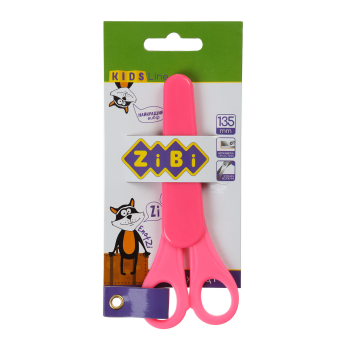 Ножиці дитячі в чохлі 135 мм Zibi KIDS Line ZB.5004-10 рожеві