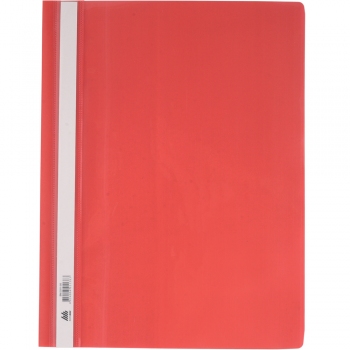 Папка-швидкозшивач А4 пластикова з прозорим верхом Buromax BM.3311-05 червоний