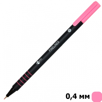 Файнлайнер SANTI  товщина лініі написання 0,4 мм світло-рожевого кольору (741660)