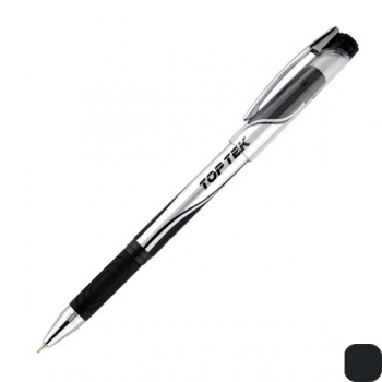 Ручка кулькова масляна автоматична Top Tek R St. 0,7 мм Unimax UX-113-01 чорний