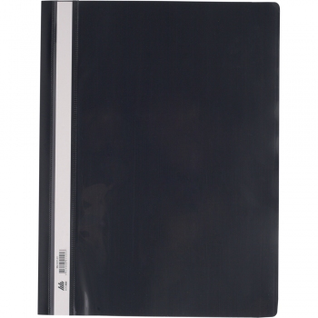 Папка-швидкозшивач А4 пластикова з прозорим верхом Buromax BM.3311-01 чорний