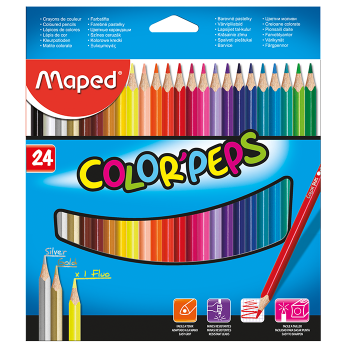 Олівці кольорові COLOR PEPS Classic 24 кольори MAPED MP.183224