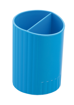 Підставка для ручок кругла 65x94 мм пластикова Zibi Сферик ZB.3000-02 синя