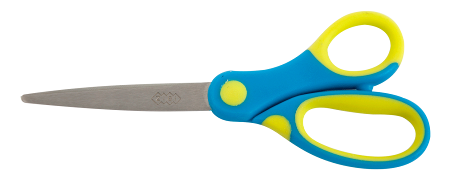 Ножиці дитячі з гумовими вставками 152 мм Zibi KIDS Line ZB.5015-02 сині