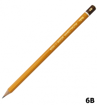 Олівець графітний, м`який 6B, Koh-I-Noor 1500.6B