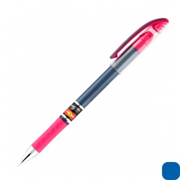 Ручка кулькова масляна Maxflo 0,7 мм кольоровий корпус Unimax UX-118-02 синій