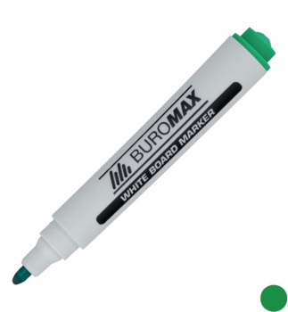Маркер для дошок, 2-4 мм, конусний письмовий вузол, зелений Вuromax BM.8800-04