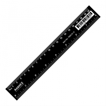 Лінійка пластикова 20 см Axent 7620-01-a чорна