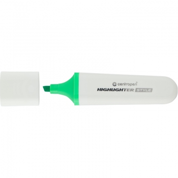 Маркер текстовий 1-4,6 мм клиновидний письмовий вузол Centropen Highlighter Style 6252/59 зелений