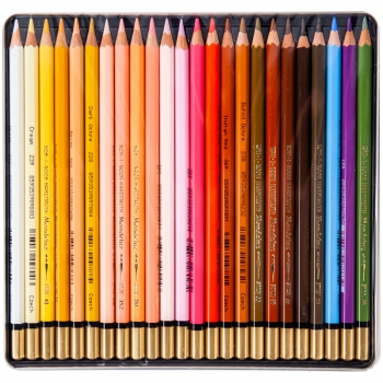 Олівці кольорові акварельні 24 кольори в металевій упаковці Mondeluz PORTRAIT Koh-i-noor 3724024012