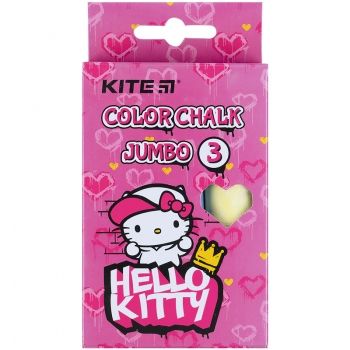 Крейда кольорова Jumbo 3 штуки в упаковці HK Kite hk21-077