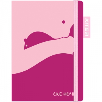 Записна книжка 169*120 мм, 96 арк., білий блок в клітинку Kite k22-467-3 рожевий