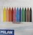 Крейда воскова 12 кольорів, d8 мм, MILAN ml.80013 0