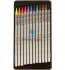 Олівці кольорові без покриття деревиною акварельні 12 кольорів в металевій упаковці Progresso, Koh-i-noor 8782 0