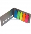 Пластикові індекс регистри 5 кольорів х 20 арк. розміром 44 мм х 12 мм LEO L1215 (170146) 0