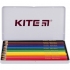 Олівці кольорові тригранні 12 штук в металевому пеналі Kite Hello Kitty HK18-058 2