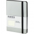 Записна книжка Partner Soft А5-(125х195мм) на 96 арк. кремовий блок в крапку, срібна Axent 8312-34-a 1